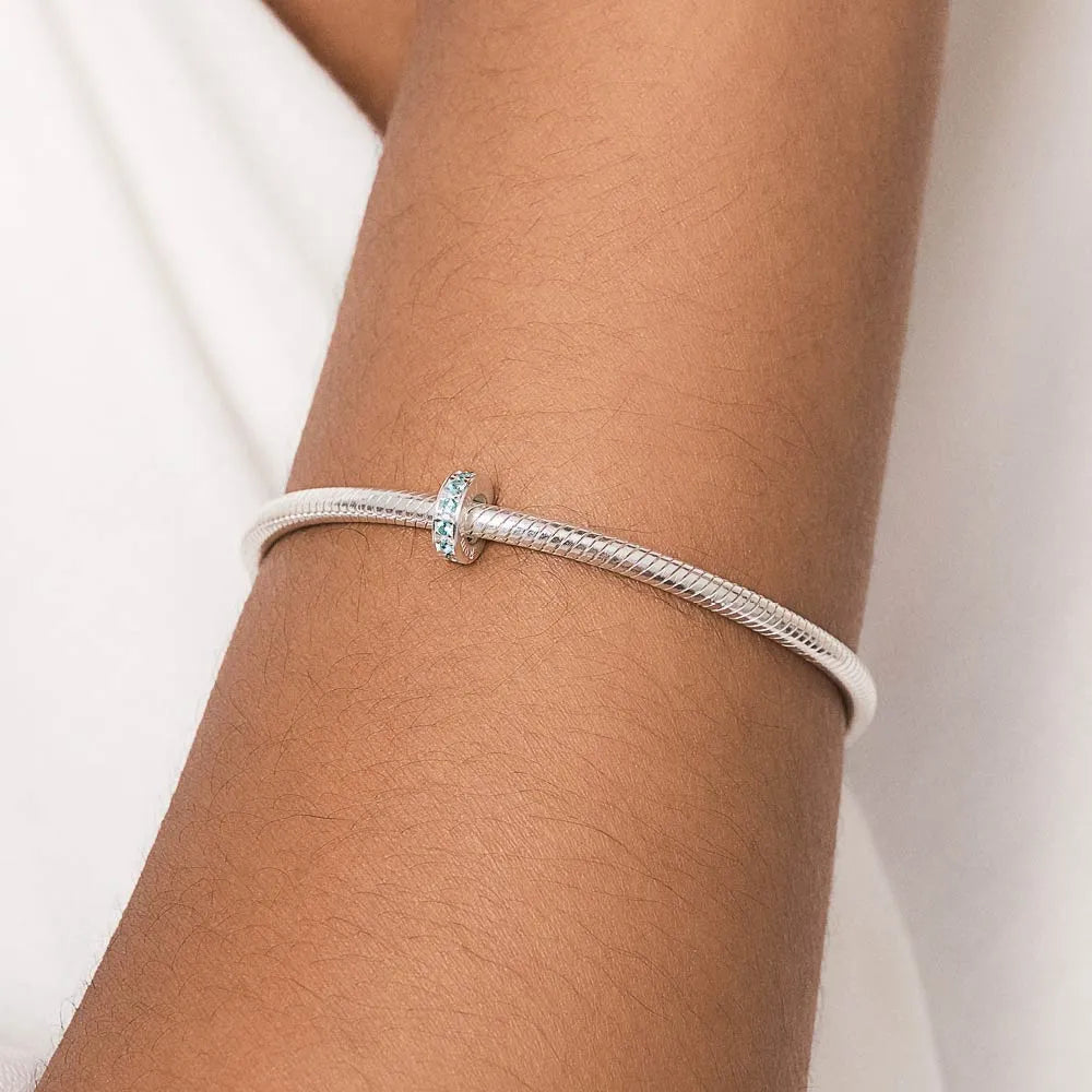 BERLOQUE STOPPER SEPARADOR DE PRATA COM ZIRCÔNIAS - TAM.ÚNICO 8401430032