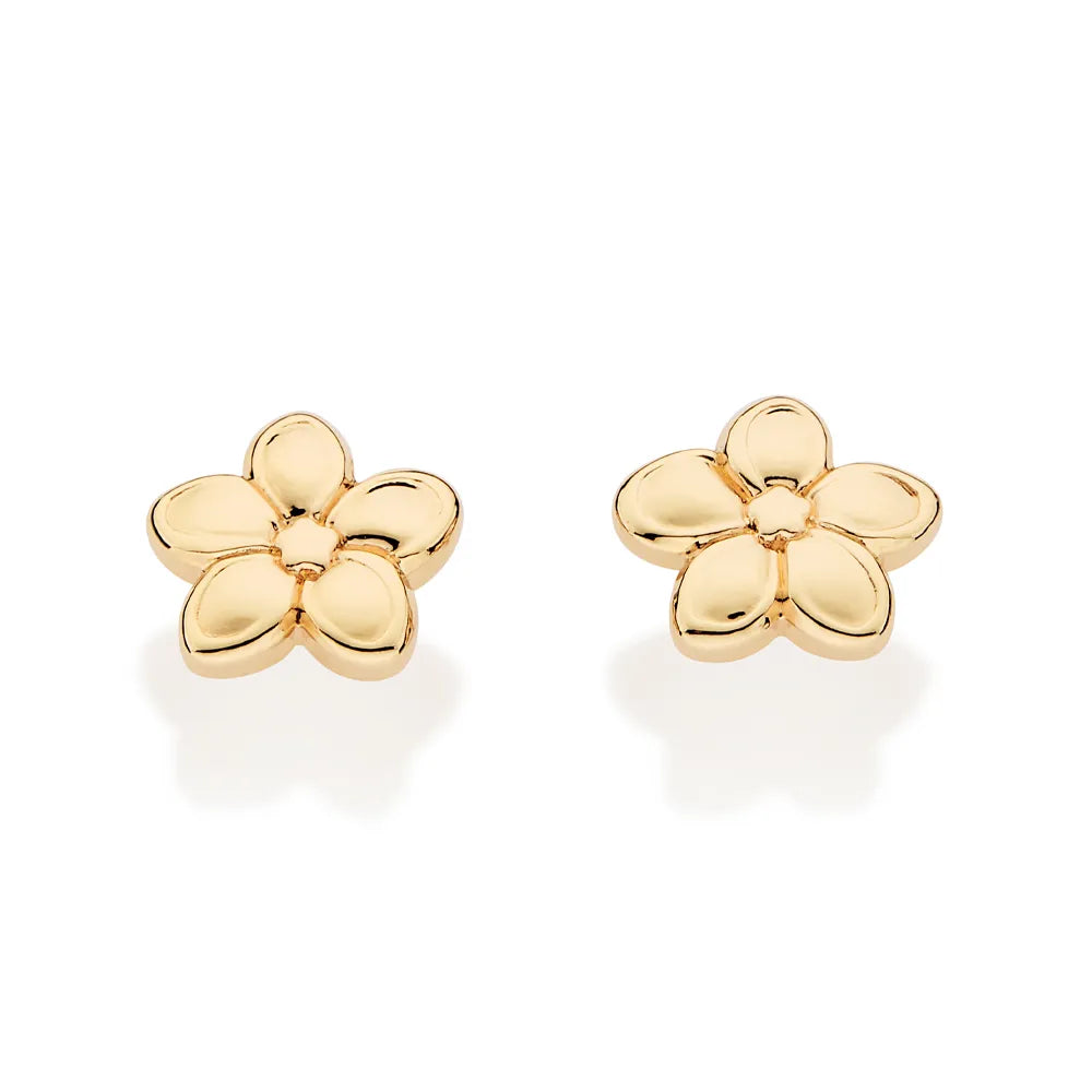 BRINCO FLOR DE PLUMÉRIA BANHADO A OURO 18K - TAM.ÚNICO 5274450000