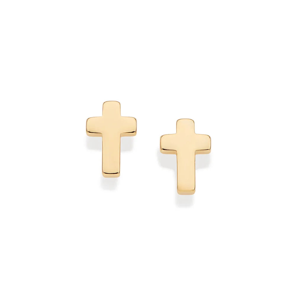 BRINCO CRUZ BANHADO A OURO 18K - TAM.ÚNICO 5274400000