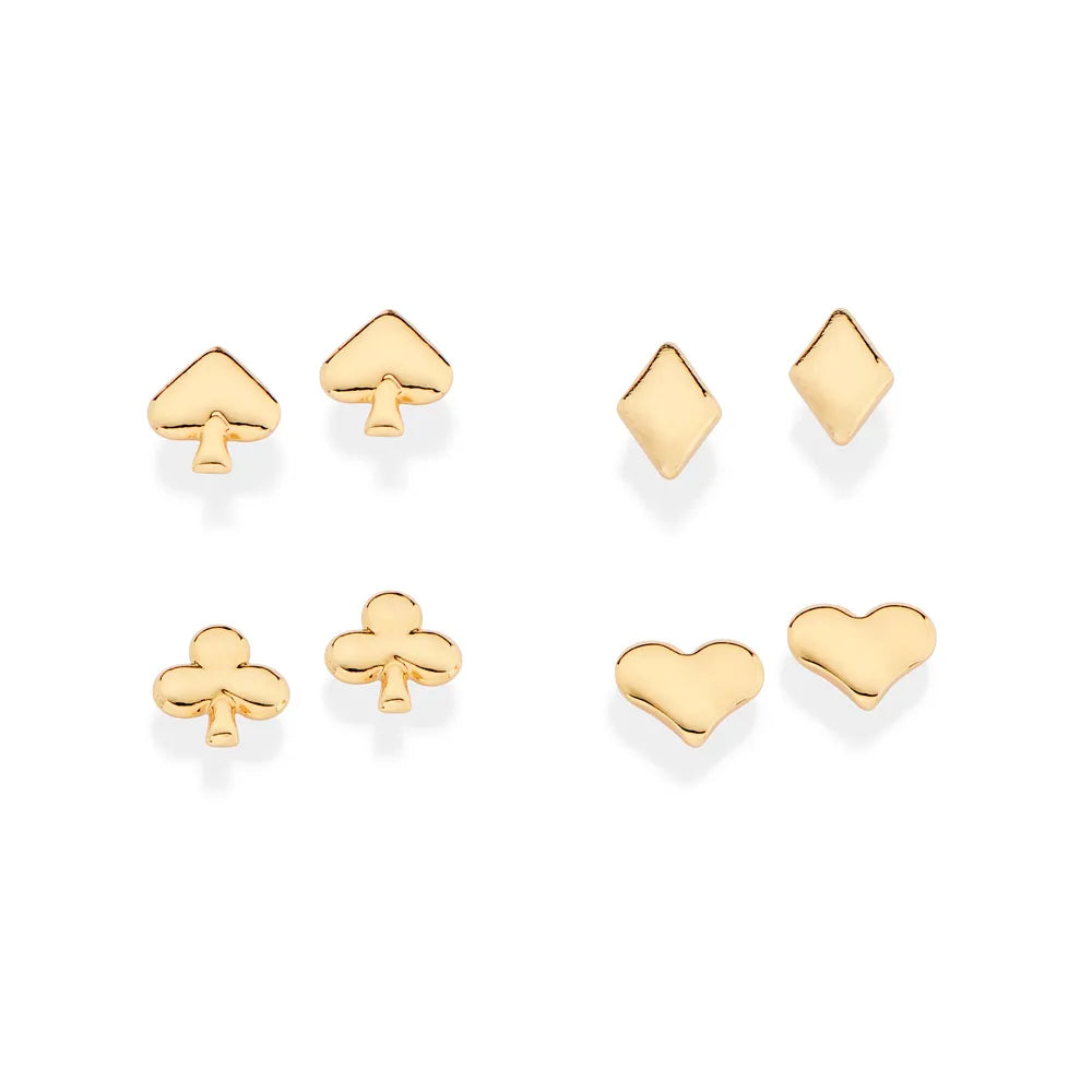 KIT BRINCO NAIPES BANHADO A OURO 18K - TAM.ÚNICO 5274220000