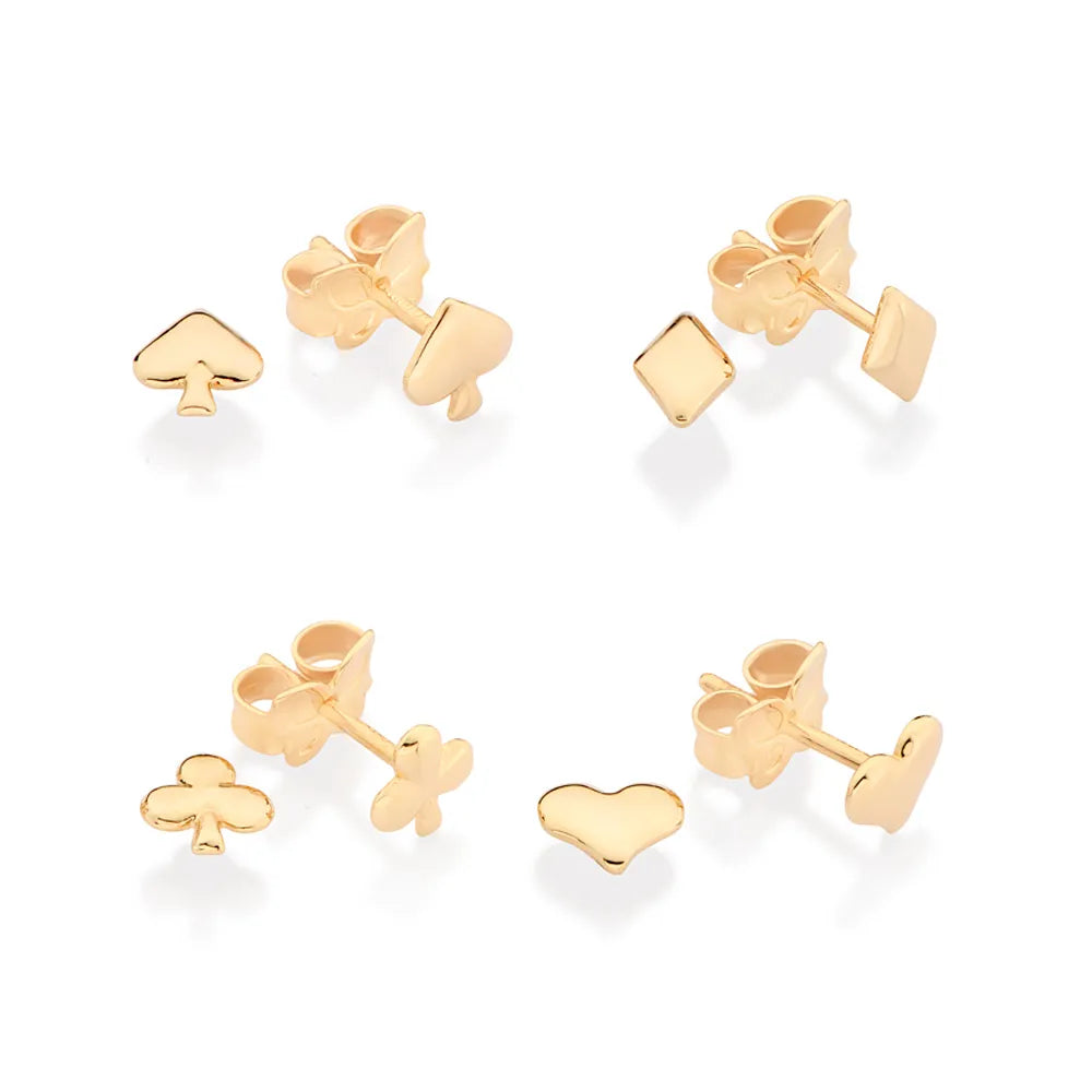 KIT BRINCO NAIPES BANHADO A OURO 18K - TAM.ÚNICO 5274220000