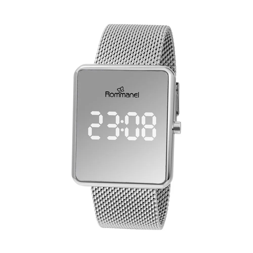 RELÓGIO DIGITAL LED PRATA - TAM.24 6500022400