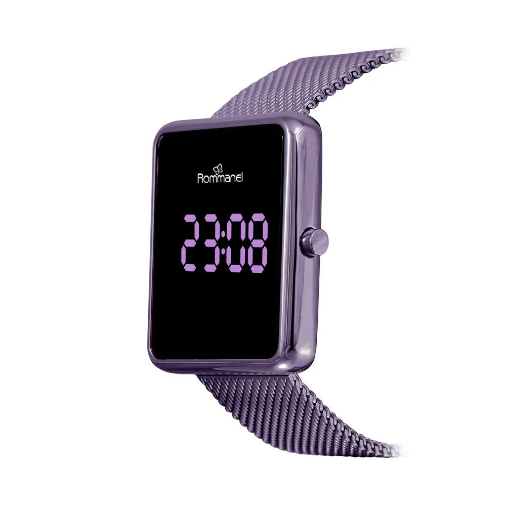 RELÓGIO DIGITAL LED LILÁS - TAM.24 6500032400
