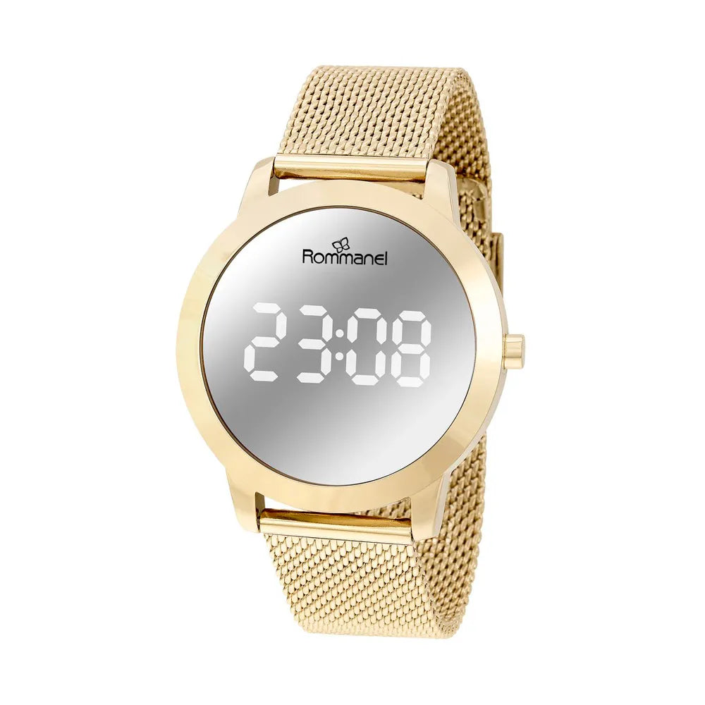 RELÓGIO DIGITAL LED DOURADO - TAM.24 6500122400