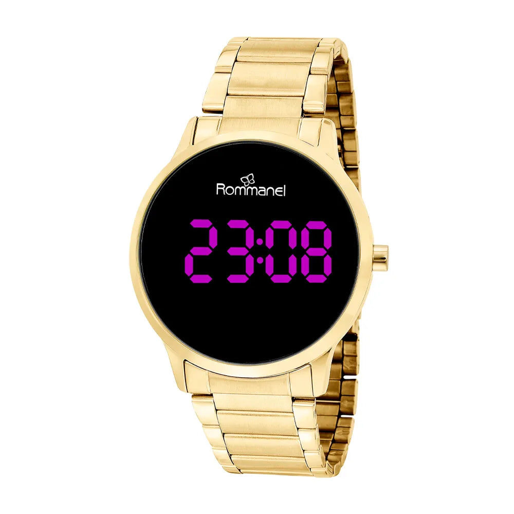 RELÓGIO DIGITAL LED DOURADO - TAM.ÚNICO 6500160000