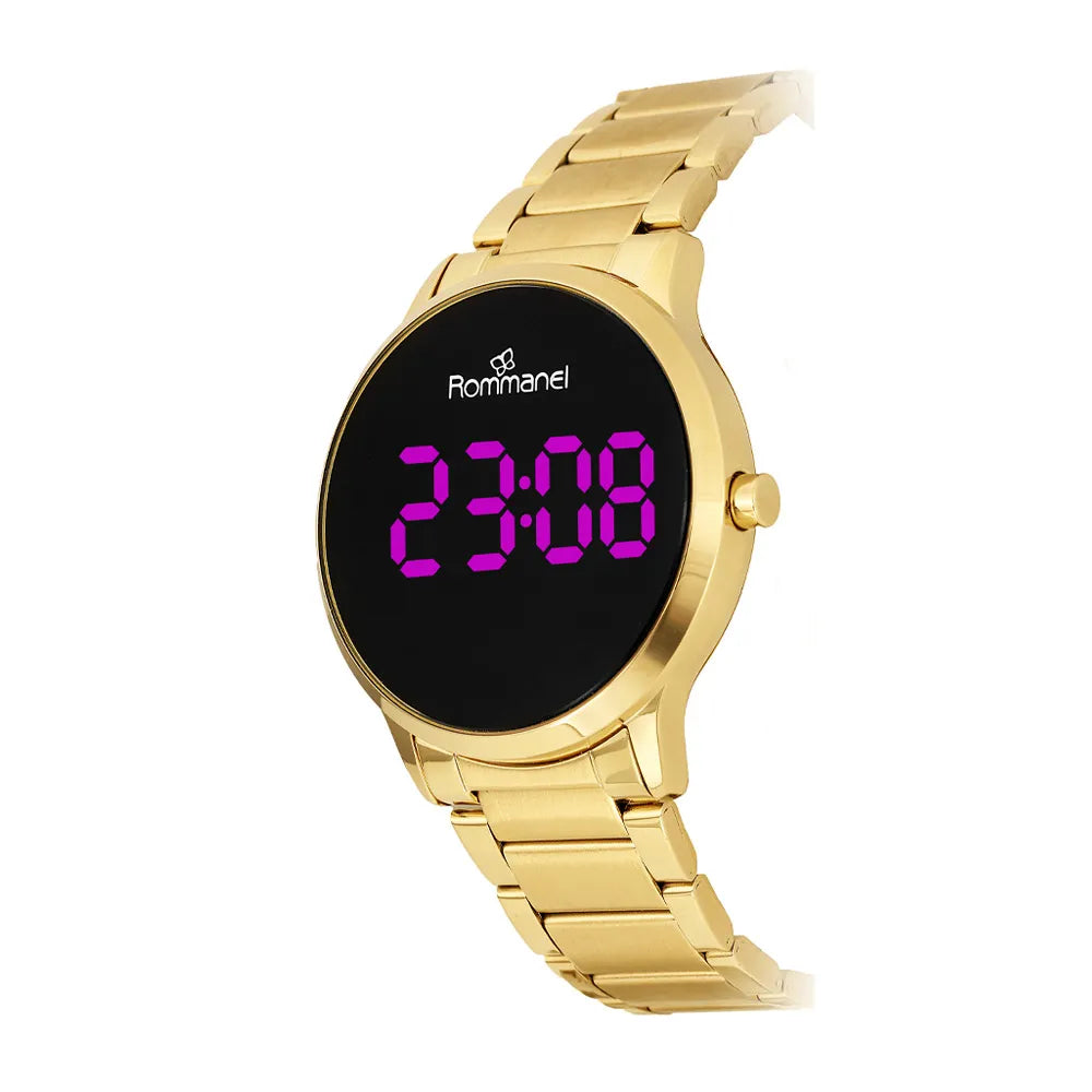 RELÓGIO DIGITAL LED DOURADO - TAM.ÚNICO 6500160000