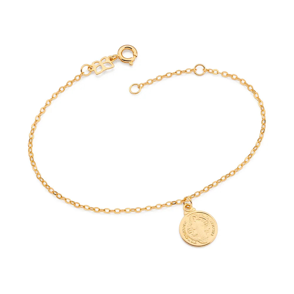 PULSEIRA SÃO BENTO BANHADA A OURO 18K - TAM.19 5521731900