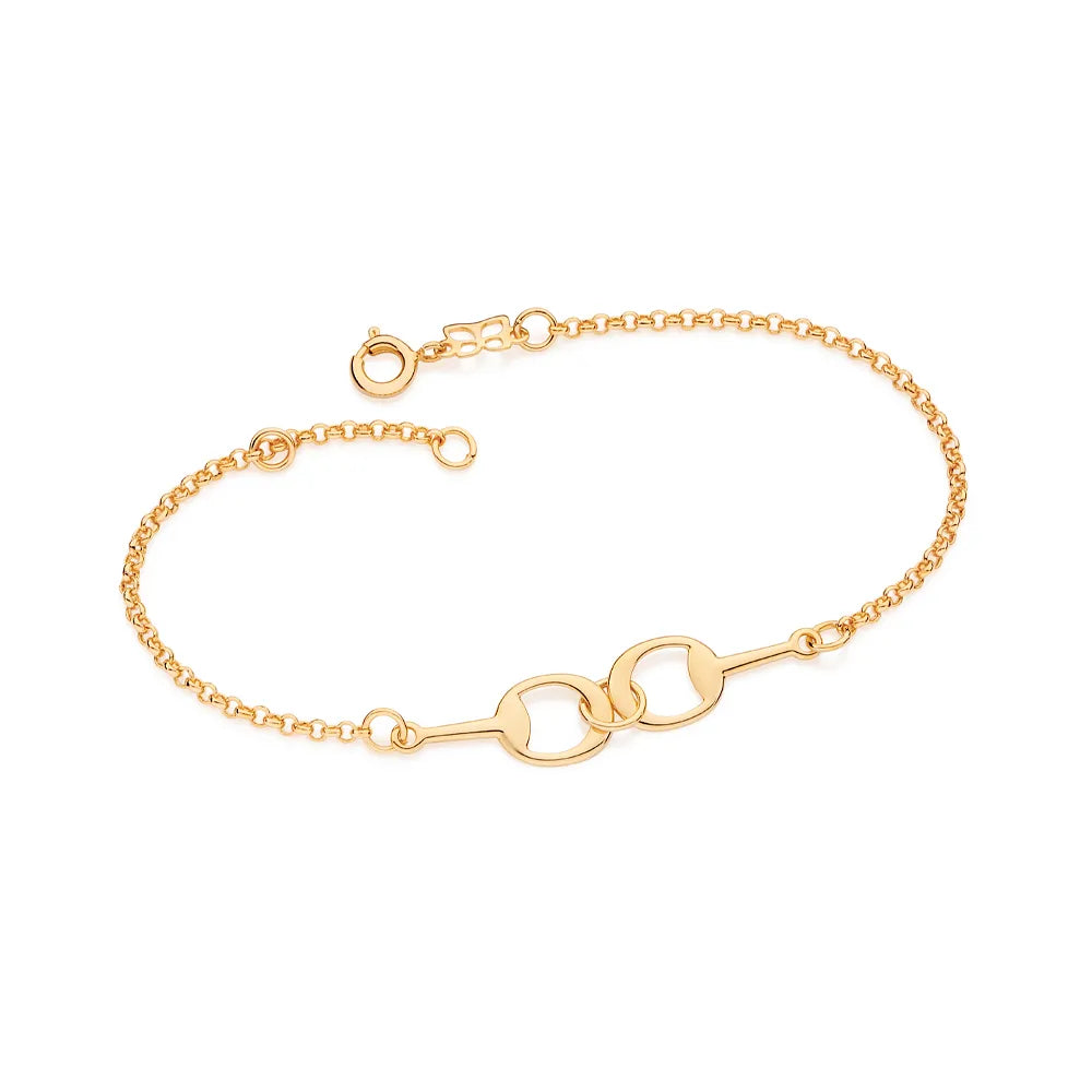 PULSEIRA FERRADURA BANHADA A OURO 18K - TAM.19 5521491900