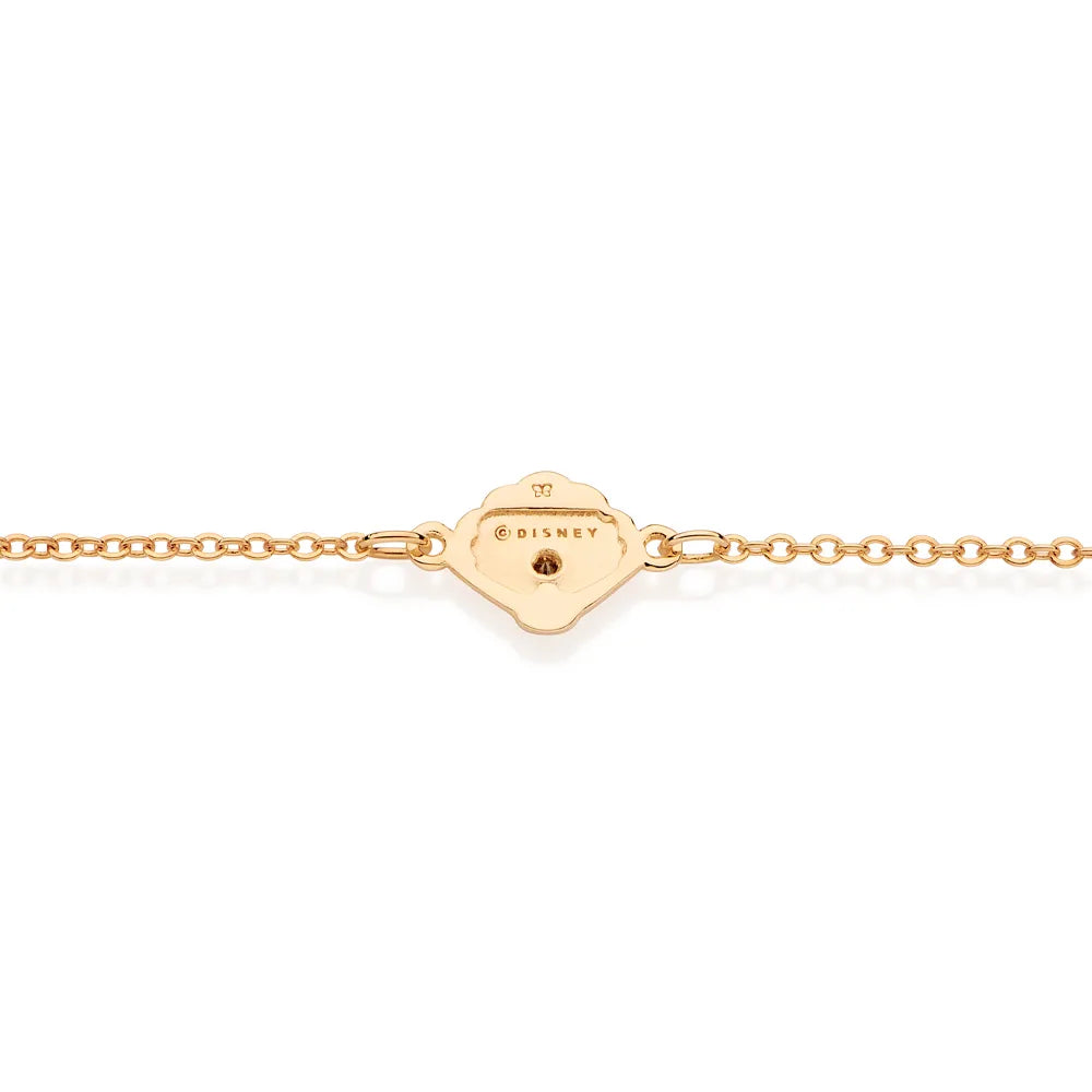 PULSEIRA CONCHA BANHADA A OURO 18K COM ZIRCÔNIA - TAM.16 5521411606