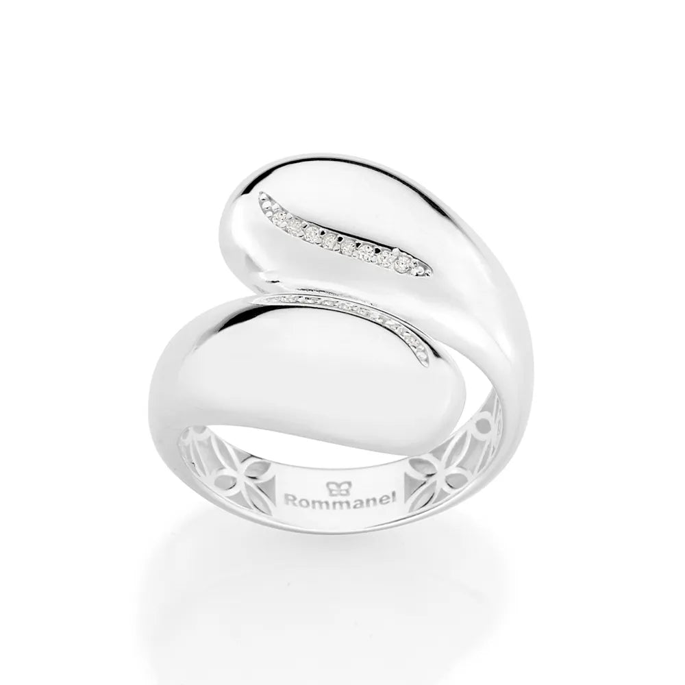 ANEL AJUSTÁVEL GOTA COM ZIRCÔNIAS DE PRATA MACIÇA 925 8103451406
