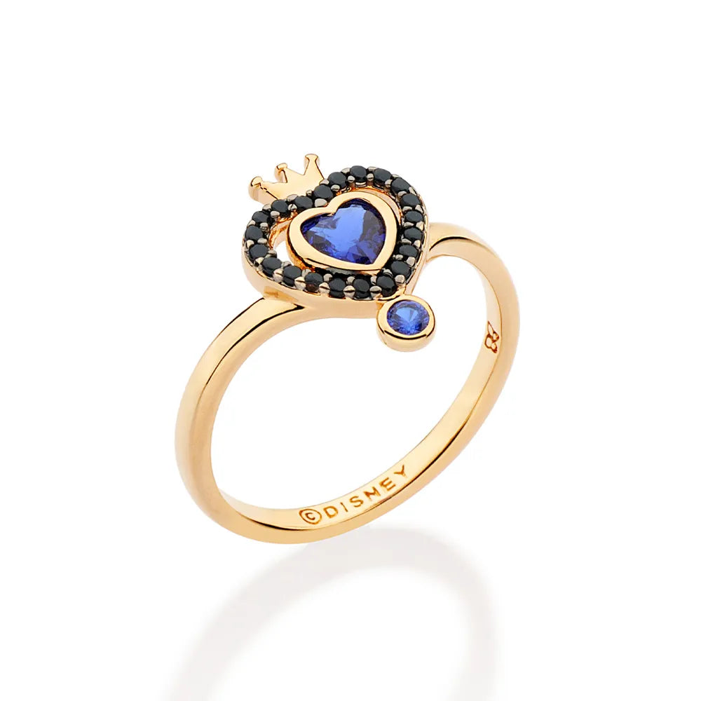 ANEL SKINNY RAINHA MÁ BANHADO A OURO 18K COM ZIRCÔNIAS E APLICAÇÃO DE RHODIUM NEGRO 5135721230