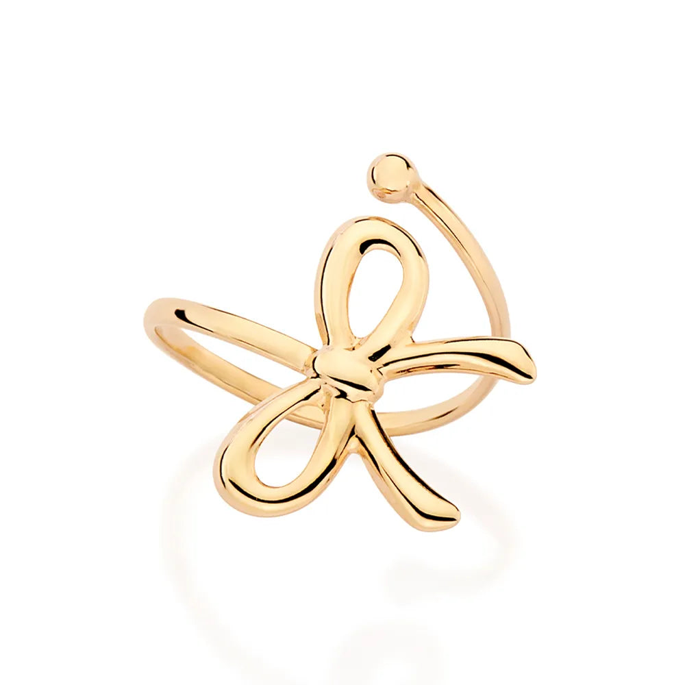 ANEL AJUSTÁVEL LAÇO BANHADO A OURO 18K 5135271400