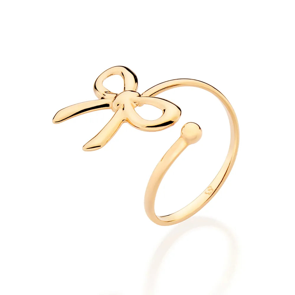 ANEL AJUSTÁVEL LAÇO BANHADO A OURO 18K 5135271400