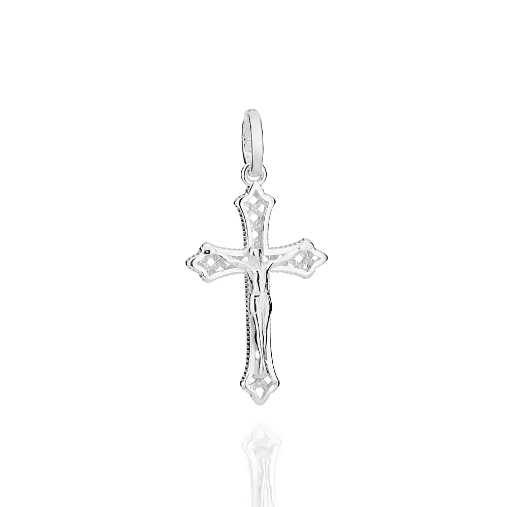 PINGENTE CRUCIFIXO DE PRATA MACIÇA 925 - TAM.ÚNICO 8401790000