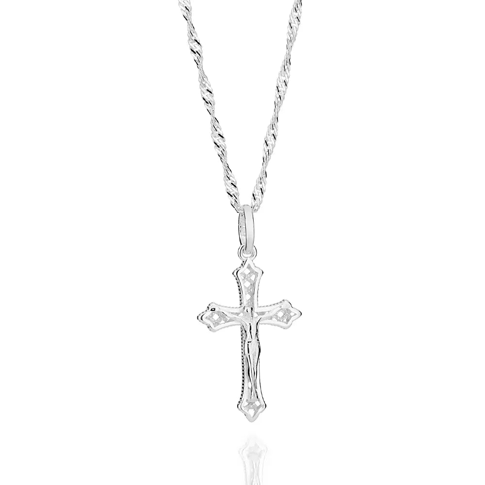 PINGENTE CRUCIFIXO DE PRATA MACIÇA 925 - TAM.ÚNICO 8401790000