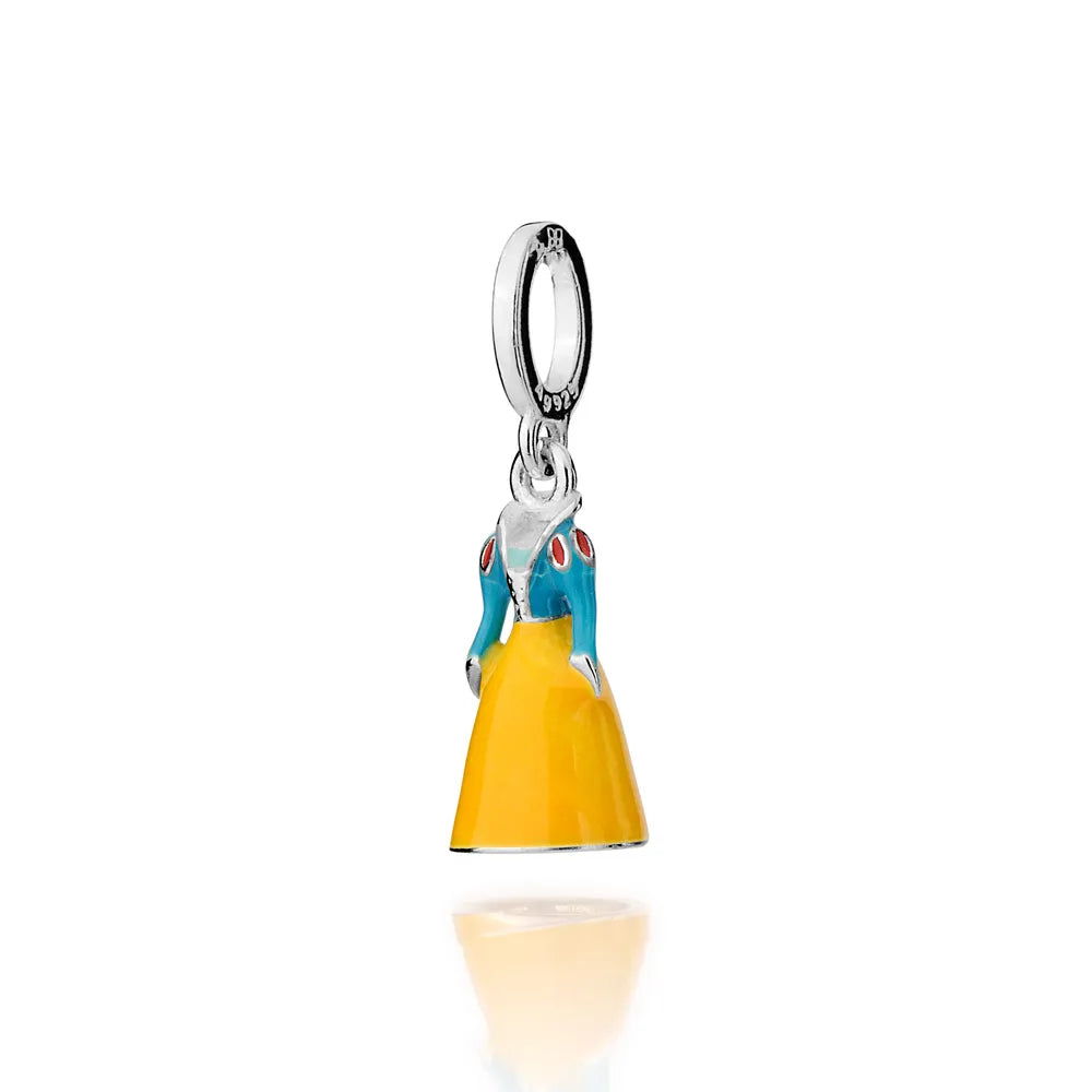 PINGENTE VESTIDO BRANCA DE NEVE DE PRATA 925 COM APLICAÇÃO DE RESINA - TAM.ÚNICO 8402060014