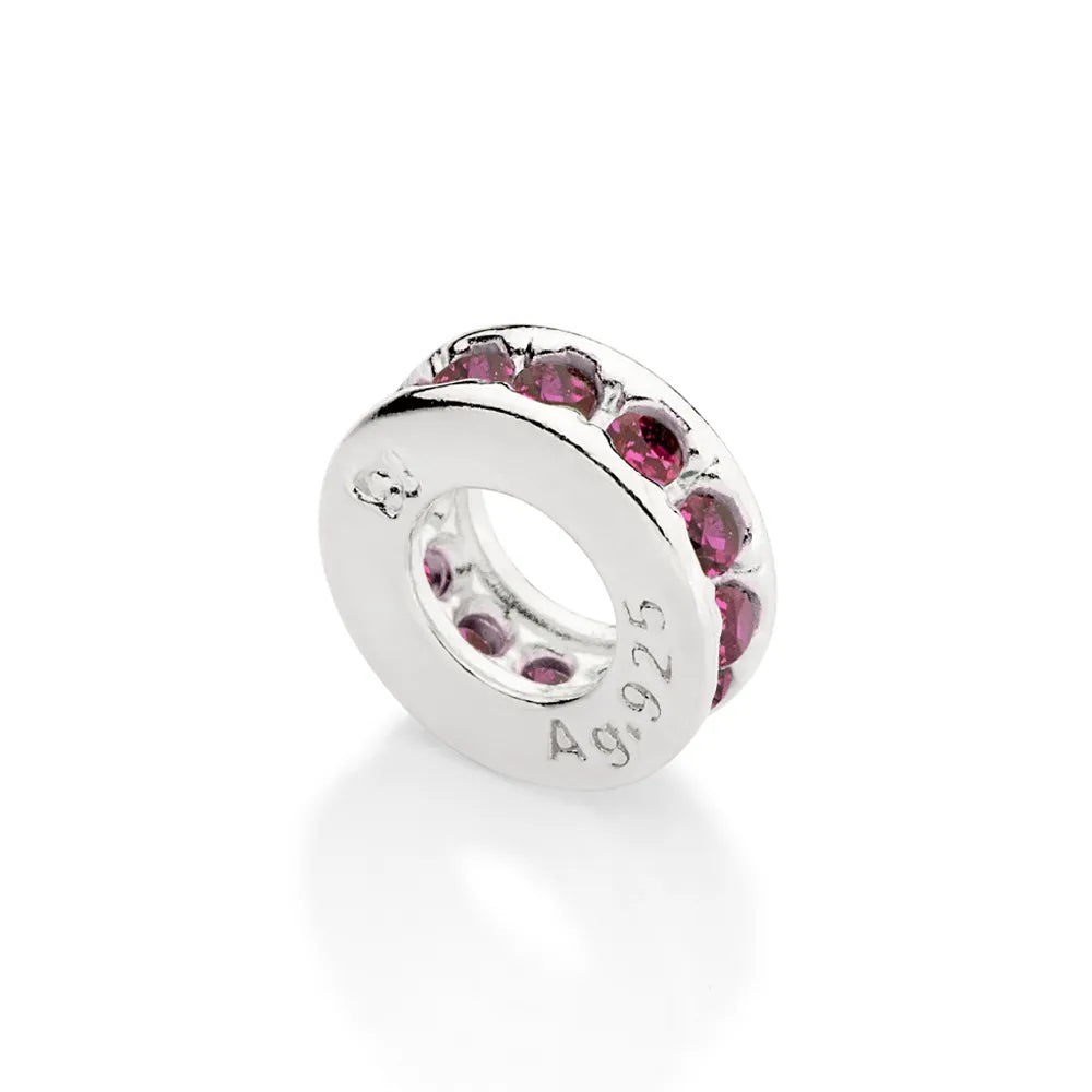 BERLOQUE STOPPER SEPARADOR DE PRATA COM ZIRCÔNIAS - TAM.ÚNICO 8401120037