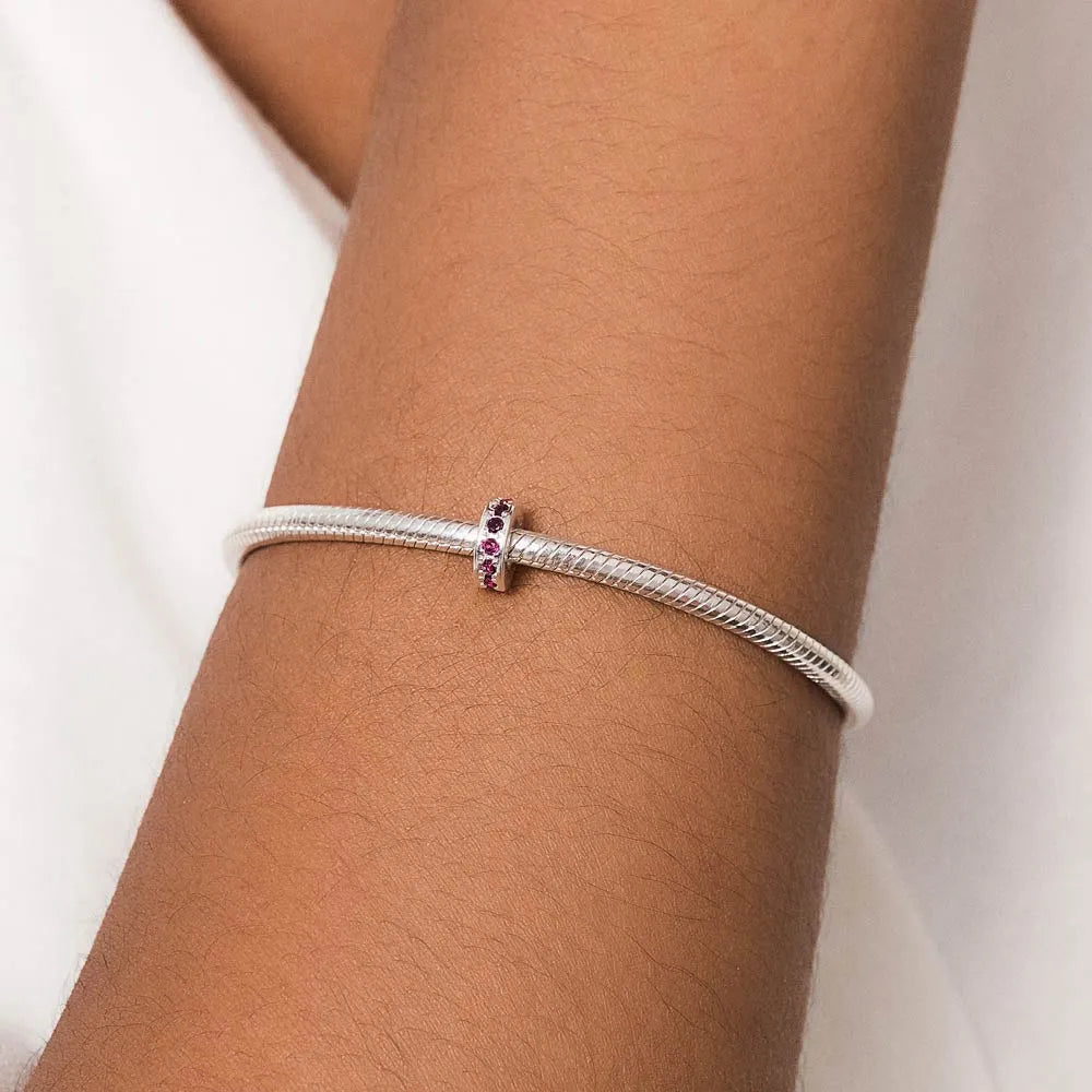 BERLOQUE STOPPER SEPARADOR DE PRATA COM ZIRCÔNIAS - TAM.ÚNICO 8401120037