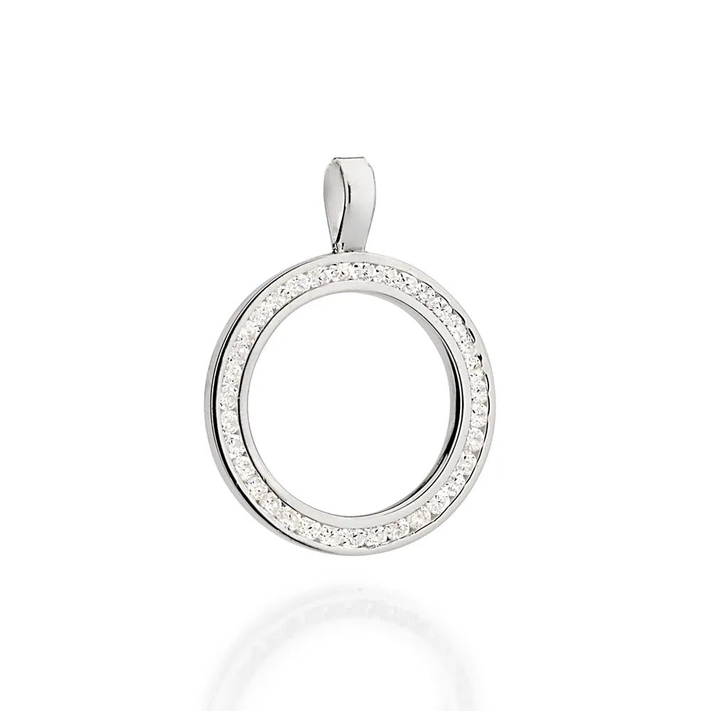PINGENTE DE PRATA 925 COM ZIRCÔNIAS - TAM.ÚNICO 8401270006
