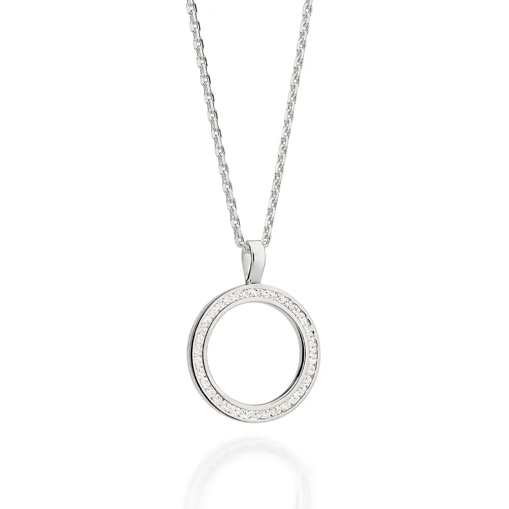 PINGENTE DE PRATA 925 COM ZIRCÔNIAS - TAM.ÚNICO 8401270006