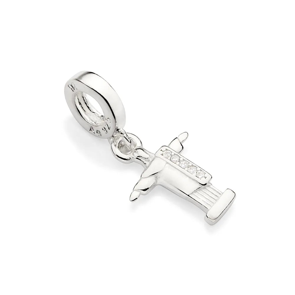 BERLOQUE CRISTO REDENTOR DE PRATA 925 COM ZIRCÔNIAS - TAM.ÚNICO 8401240006