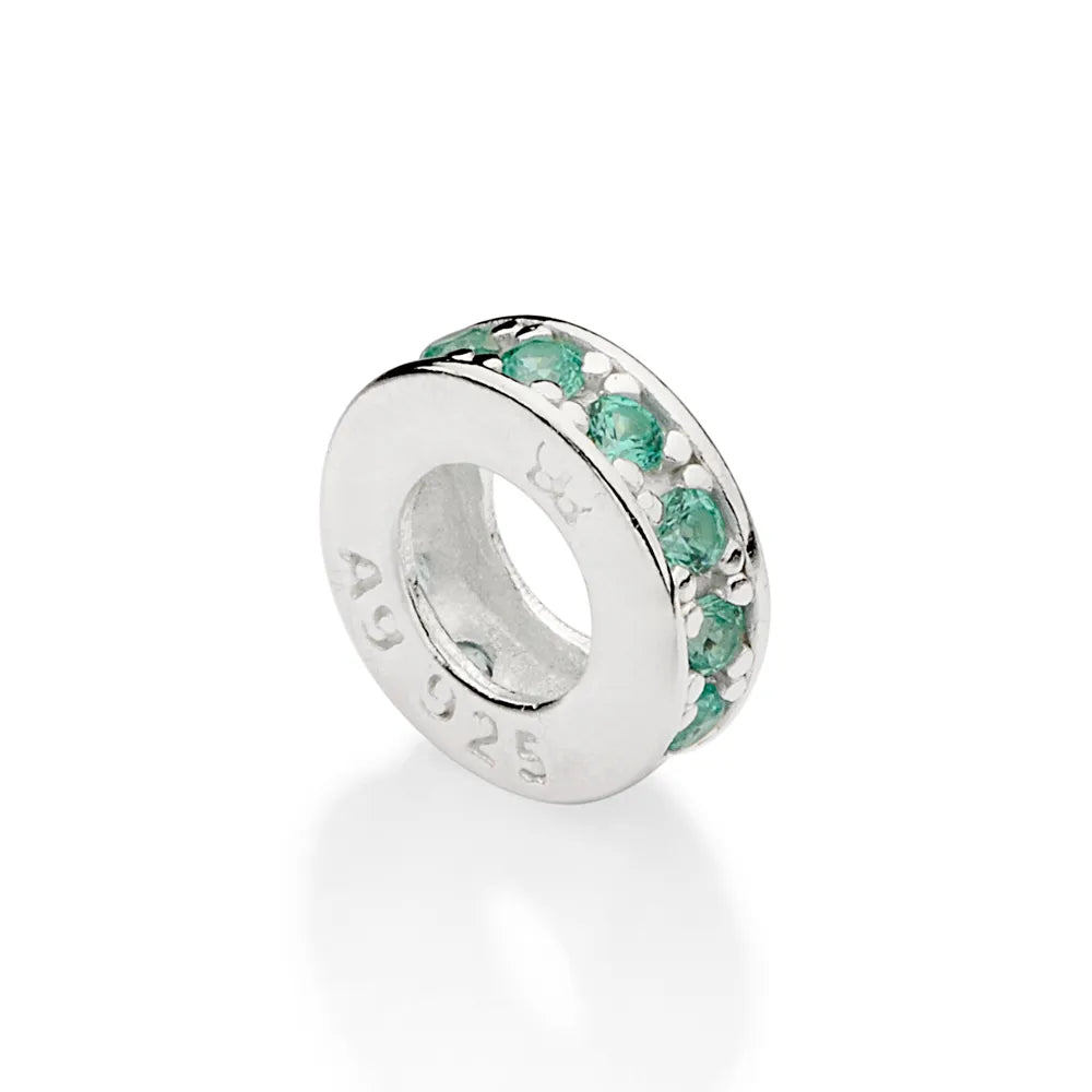 BERLOQUE STOPPER SEPARADOR DE PRATA COM ZIRCÔNIAS - TAM.ÚNICO 8401430032