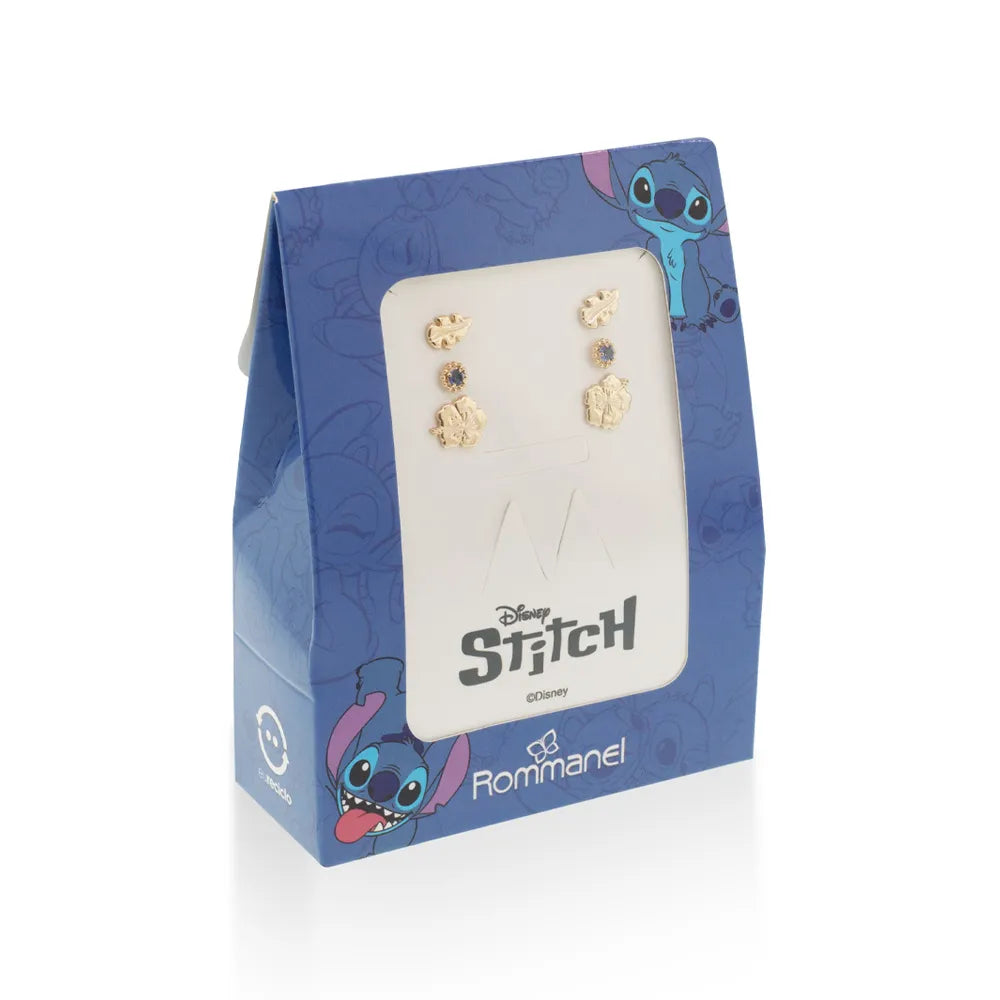 KIT BRINCO TIRO HAVAIANO BANHADO A OURO 18K COM ZIRCÔNIAS - TAM.ÚNICO 5273450002