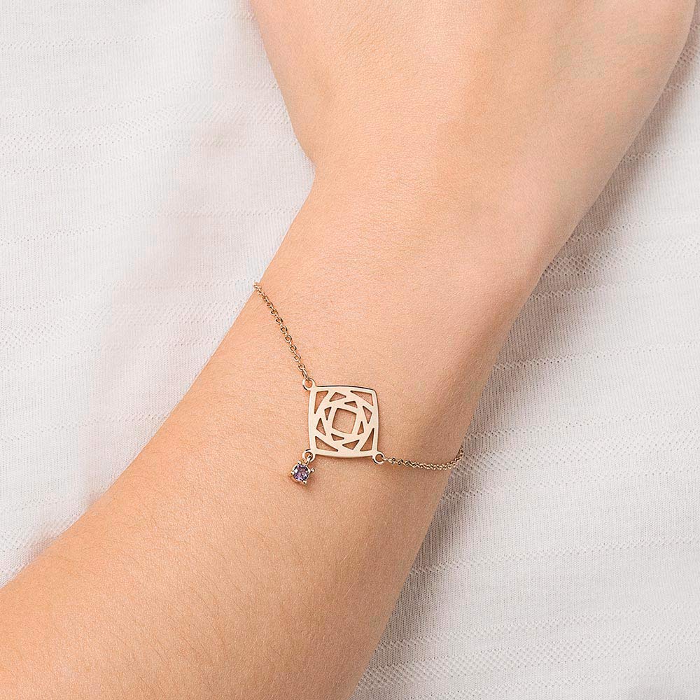 PULSEIRA REINO MÁGICO DE ROSAS BANHADA A OURO COM ZIRCÔNIA - TAM.20 5521372024